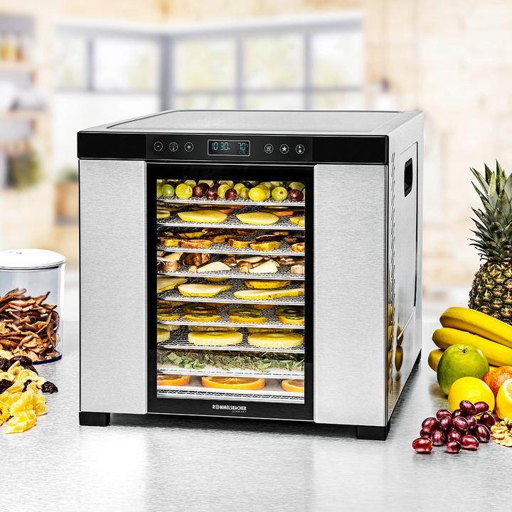 Produktbild Rommelsbacher D?rrautomat DA 1050 (edelstahl/schwarz, 1.100 Watt, D?rrfl?che 39,4cm x 38cm pro Ebene)
