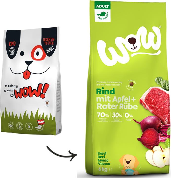 Image du produit WOW Adult boeuf avec épinards (Adulte, 1 pcs, 6000 g)
