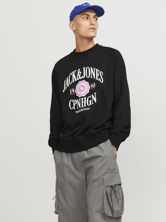 Actual product image Jack & Jones Printed sweatshirt with round neck Sweatshirt with round neck (S)