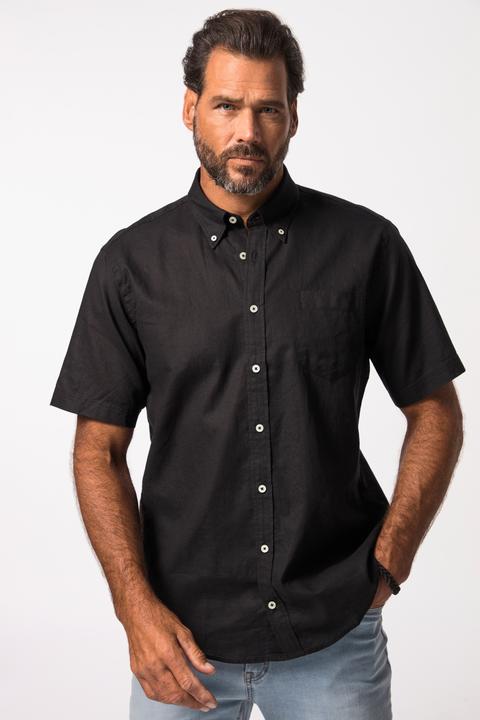 Produktbild JP1880 Hemd, Halbarm, Leinenmix, Buttondown-Kragen, Modern Fit (4XL)