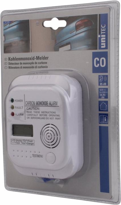 Image du produit Unitec Détecteur de monoxyde de carbone