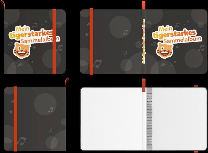 Actual product image Tigermedia scrapbook (German)