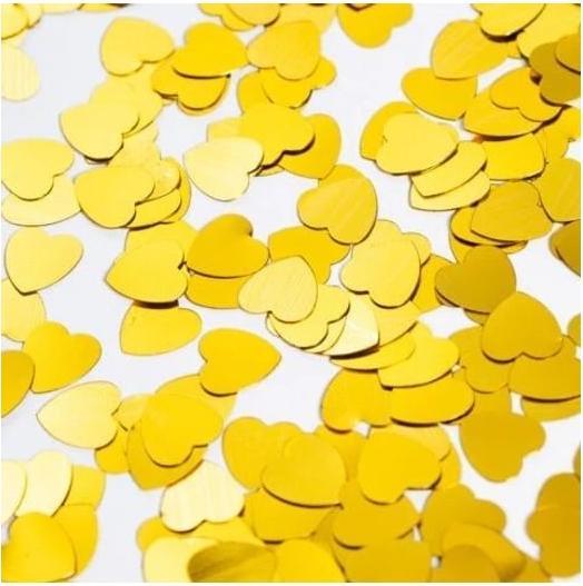 Actual product image Fiesta Tischkonfetti goldene Herzen