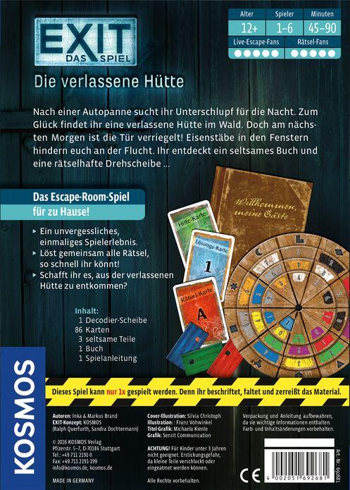 Produktbild Kosmos Exit - Die verlassene Hütte (Deutsch)