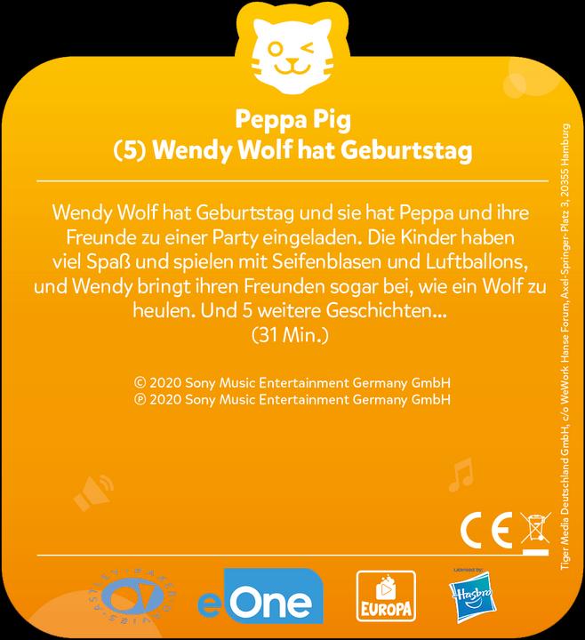 Produktbild Tigermedia Tigercard- Peppa Pig - Folge 5: Wendy Wolf hat Geburtstag (Deutsch)