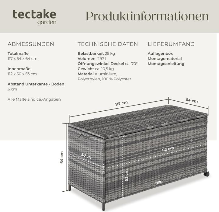 Produktbild tectake Auflagenbox