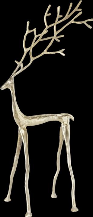 Produktbild Boltze Home Weihnachtsfigur Frody 67 cm, 3er Set, Gold