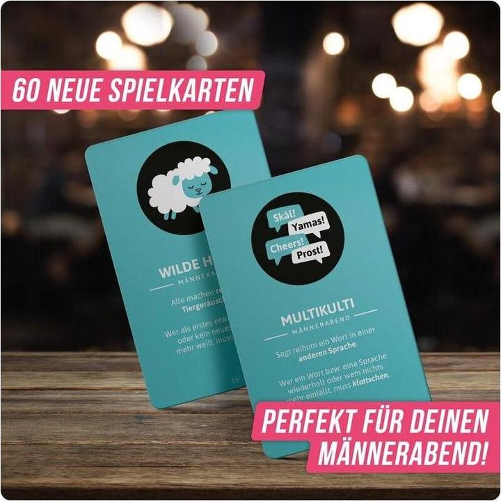 Actual product image Denkriesen klattschen® -MÄNNERABEND - The official extension of the cult drinking game