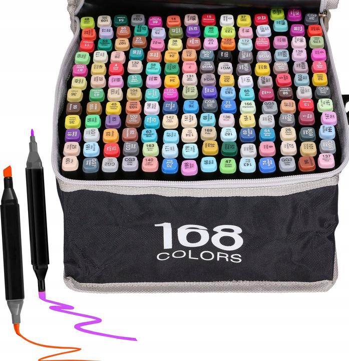 Extralink Set di pennarelli (Multicolore, 168 x)