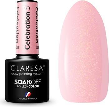 Actual product image Claresa Soak Off Uv/Led Celebration Gel Polish 05 5G (Rose, UV gel varnish)