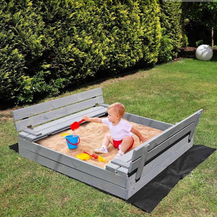 Actual product image Milkii Sandpit with cover / benches