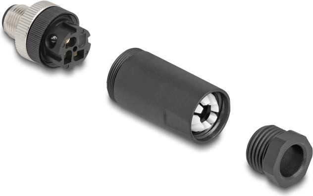 Produktbild Delock M12 Steckverbinder A-kodiert 3 Pin Stecker zur Montag