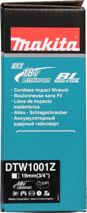 Image du produit Makita DTW1001Z Clé à chocs sans fil (Fonctionnement sur batterie)