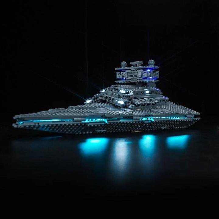 Produktbild BrickBling LED Licht Set für LEGO Star Wars: Imperialer Sternzerstörer (75394) inkl. Fernbedienung