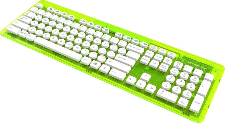Immagine prodotto Ultramedia PC - Tastiera wireless Rock Candy - verde (DE, Senza fili)