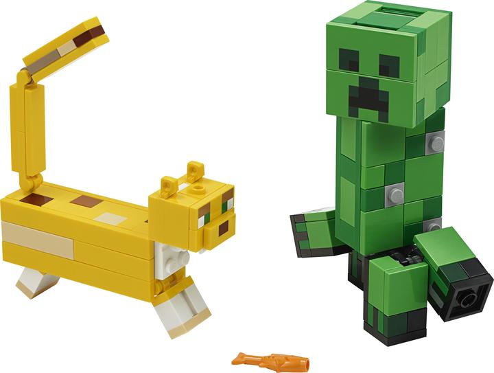 Actual product image LEGO BigFig Creeper and Ocelot (21156, LEGO Minecraft)
