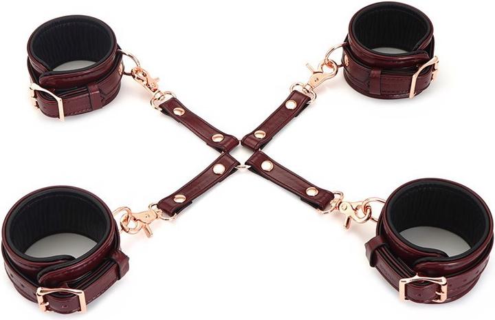 Produktbild Liebe Seele 4er Lederfessel Hogtie mit Clips