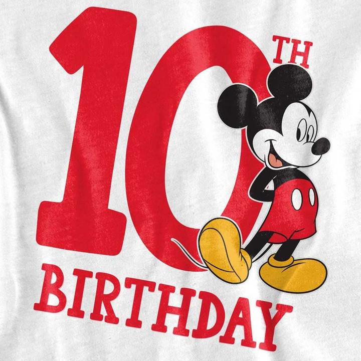 Immagine prodotto Disney Maglietta 10° Compleanno Topolino Bambini (128)