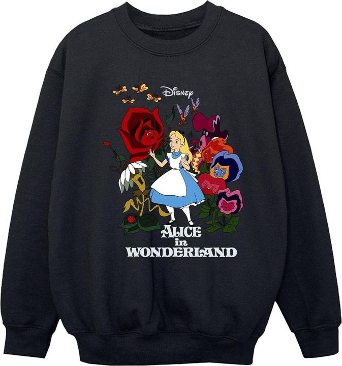 Disney Alice In Wonderland Flowers Sweatshirt Mädchen (152, 158)