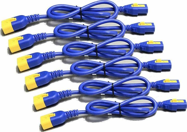 Produktbild APC Power Cord Kit (6 ea), Locking C13 to C14, color Cord Length (), Extension Cable