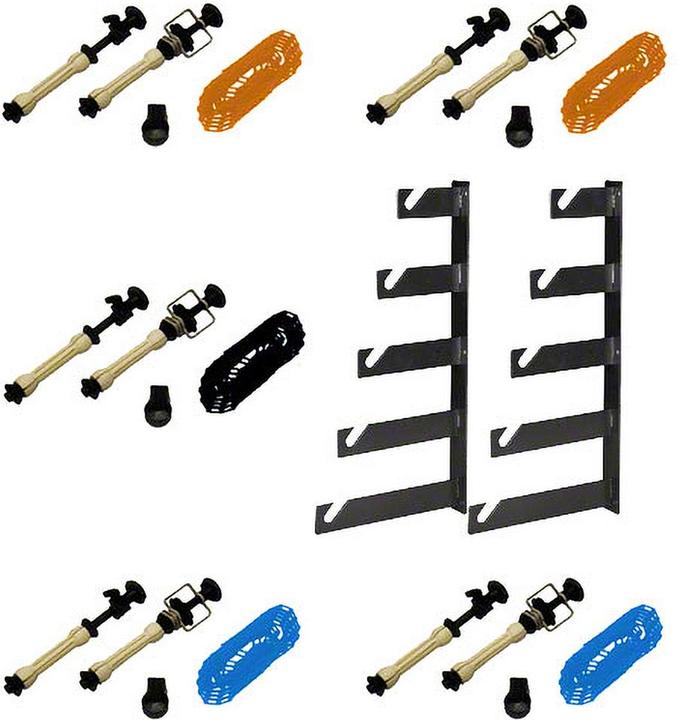Walimex 5-fach Hintergrund Wandmontageset, 5er Set (99.90 cm, 99.90 cm)