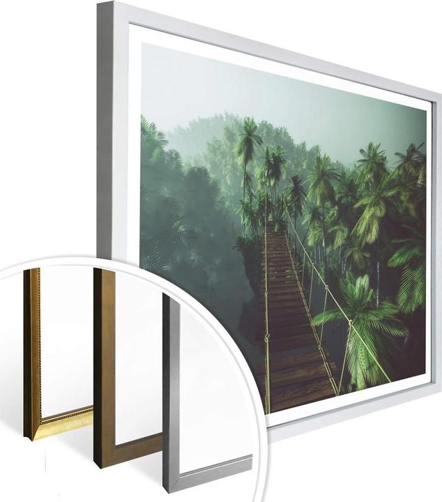 Produktbild Trenddeko Hängebrücke im Dschungel (40 x 30 cm)