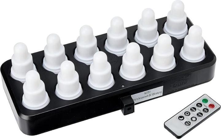 Produktbild Duni 12er 70 x Ø 40 mm, warm white & multicolour 66141 (1 x)