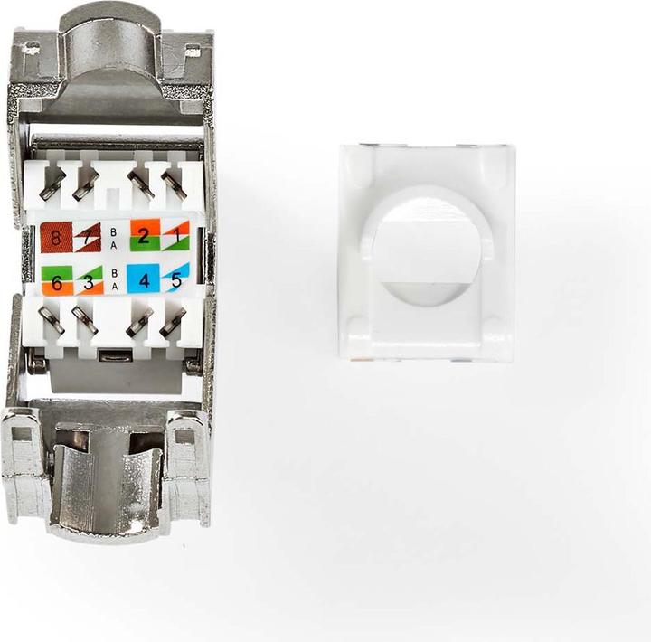 Immagine prodotto Nedis Keystone | CAT6a | presa RJ45 | S/FTP | metallo | scatola (S/FTP, CAT6a, 0.04 m)