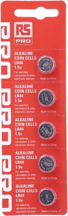 Rs Pro Batteria alcalina (1 pz., LR44, 158 mAh)