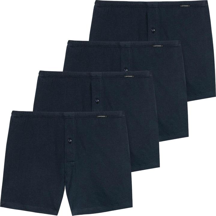 Schiesser Boxershort Casual Bequem sitzend (S, 4er Pack)