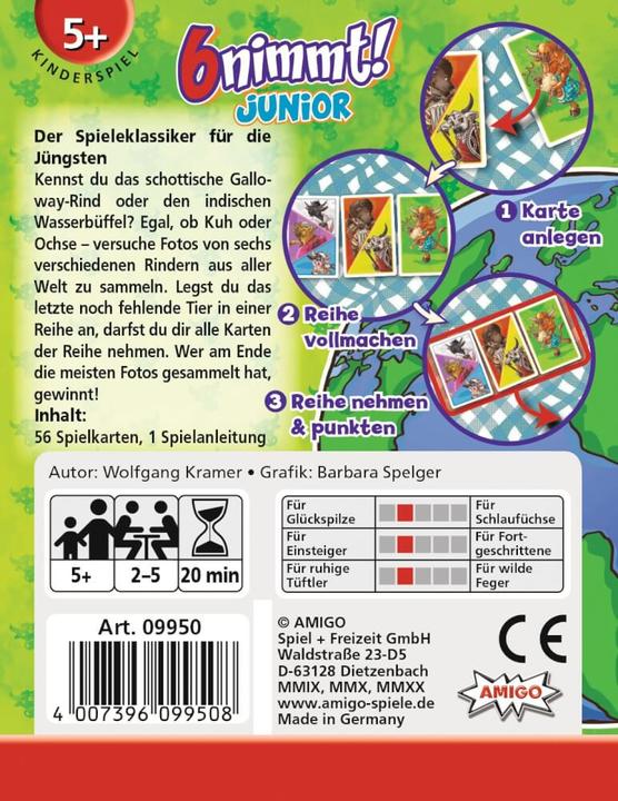Produktbild Amigo 6 nimmt! Junior (Deutsch)