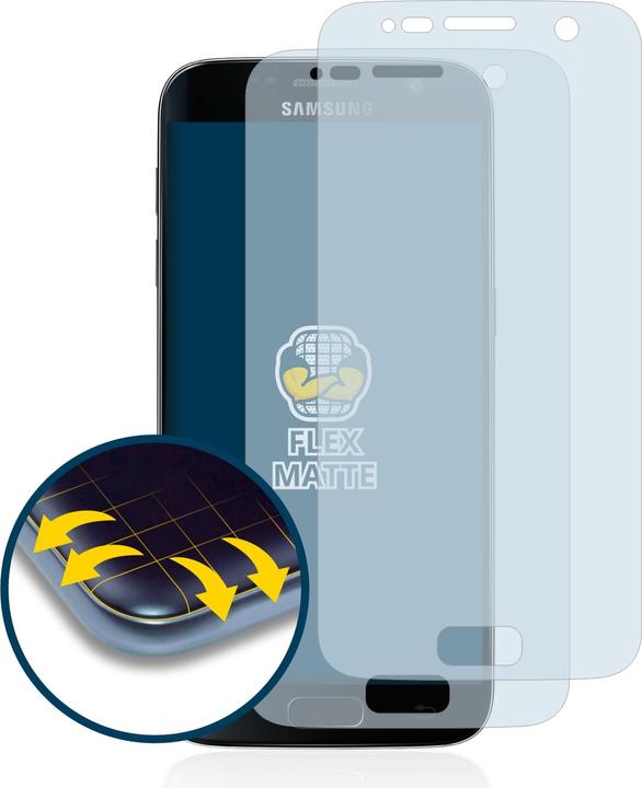 Produktbild BROTECT Full-Cover Displayschutz Matt (2 Stück, Samsung Galaxy S7)