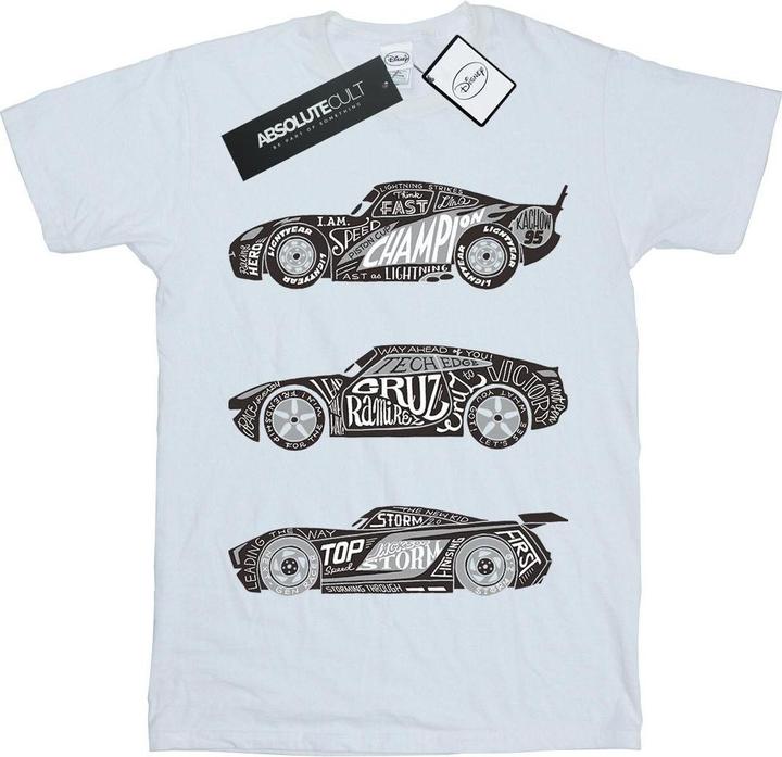 Disney Cars Text Racers TShirt Jungen