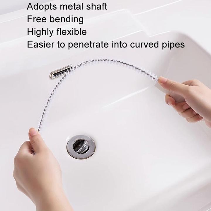 Produktbild Abfluss Reinigungsbürste Siphonbürste Rohrbürste Haarfangbürste Flexibel (1 Stk.)
