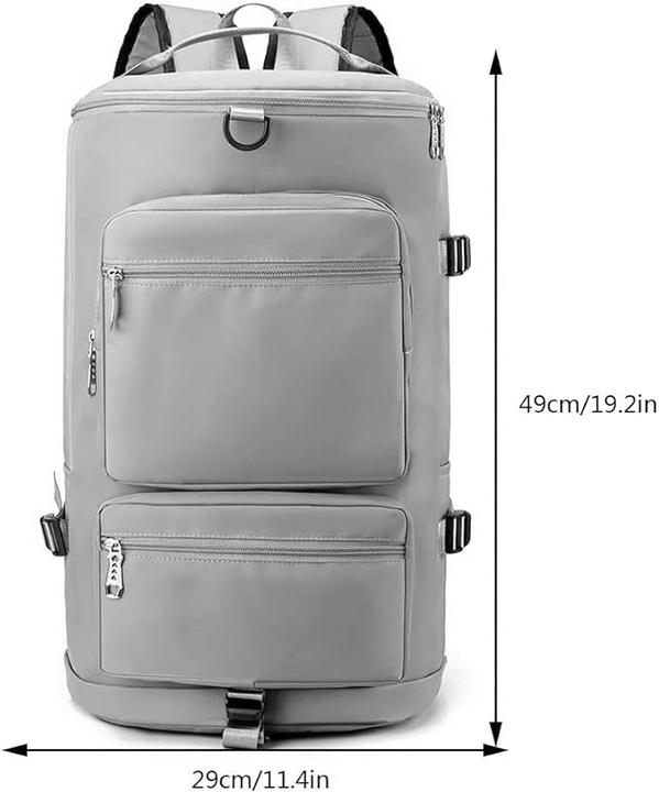 Only-Bags.Store Grosser Reiserucksack mit abnehmbaren Schultergurten - perfekt für Fitness, Schwimmen und mehr -