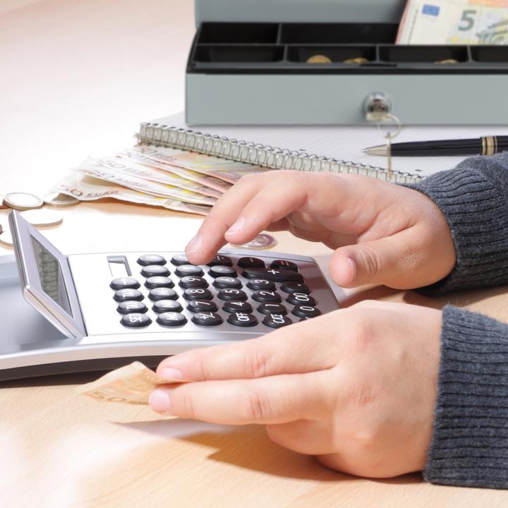 Actual product image Relaxdays Locking Cash Box