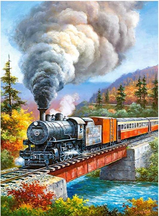 Immagine prodotto Castorland Attraversamento del treno, puzzle da 200 pezzi (200 pezzi)
