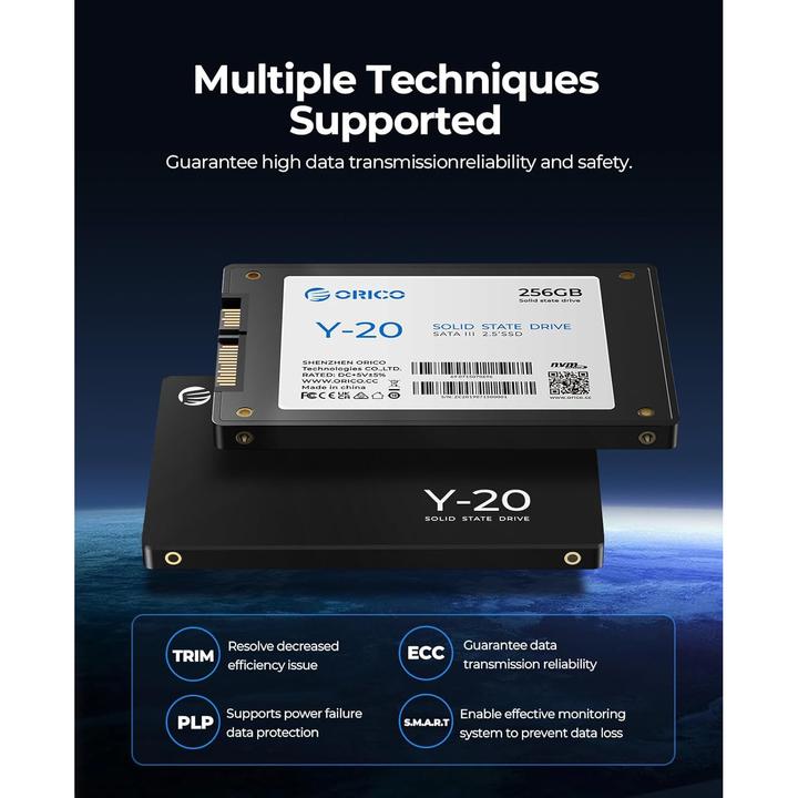 Produktbild Orico 2TB Y20 2.5" R500:W480 (2000 GB, 2.5")