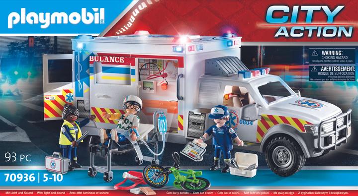 Actual product image Playmobil Rescue vehicle: US Ambulance (70936, Playmobil City Action)
