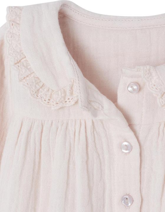 Produktbild Vertbaudet Baby Bluse mit Bubikragen, Baumwollmusselin (80)
