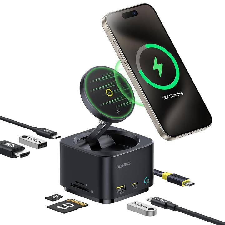 Produktbild Baseus MagPro 7-in-1 USB-C Hub (USB-C, 7 Ports)
