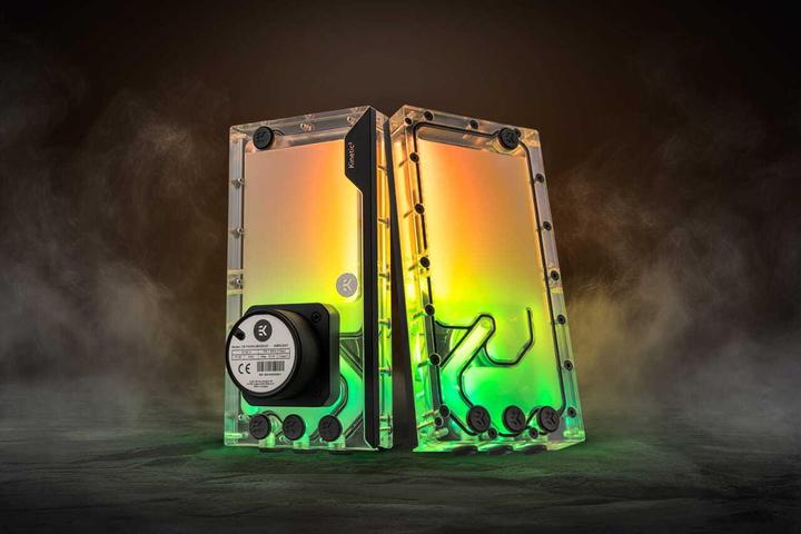 Actual product image EKWB EK-Quantum Kinetic3 FLT D5 PWM reservoir and pump combination - 240mm, D-RGB