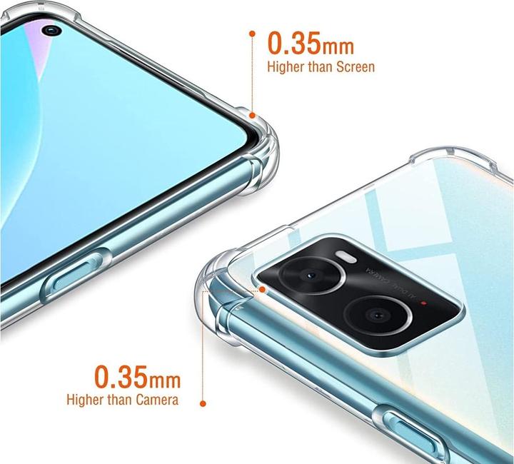 Immagine prodotto Screenguard Oppo A96 4G Custodia Crystal Soft Airbag Bumper (Oppo A96)