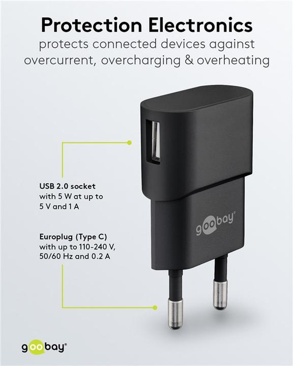 Image du produit Goobay Chargeur USB-A (5 W)