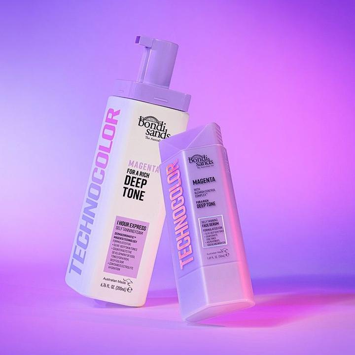 Produktbild Bondi Sands Technocolor Magenta Selbstbräuner Gesichtsserum Einfache Anwendung Streifenfrei 50ml - Angereichert (Selbstbräunungsserum, 50 ml)