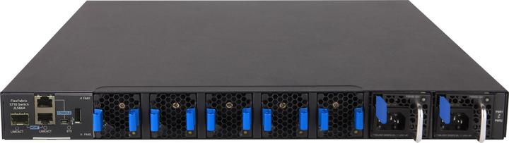Produktbild HPE E N FlexFabric 5710 Switch, 48 XGT, 6 QSFP+ or 2 QSFP28 Ports, ToR, IRF, Static Routing, RIP, PF (48 Ports)