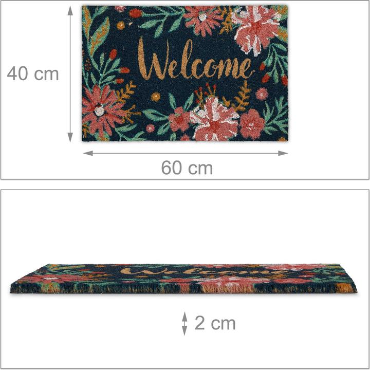 Actual product image Relaxdays Doormat (60 x 40 x 2 cm)