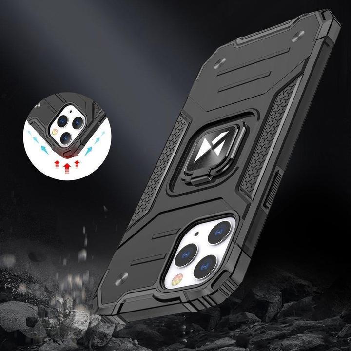 Produktbild Wozinsky Ring Armor case for iPhone 14 Pro armored cover magnetic holder gold ring (Apple iPhone 14 Pro)