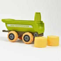 Produktbild Kögler DIY Bauernhof Fahrzeug mit Anhänger und zwei Heuba