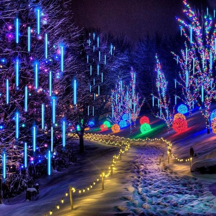 Image du produit Hermex Meteor Lights LED Lumières de Noël Goutte d'eau Glaçon Guirlande (2.80 m)